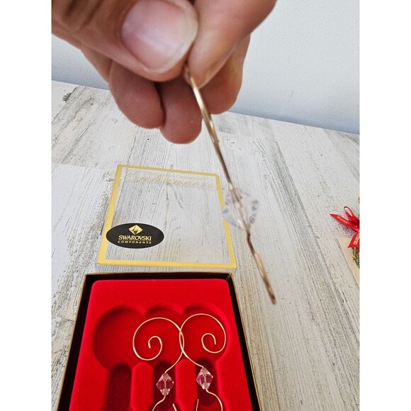 JP Brown Swarovski ornament hook enhancers set 24k gold finish - Picture 2 of 5